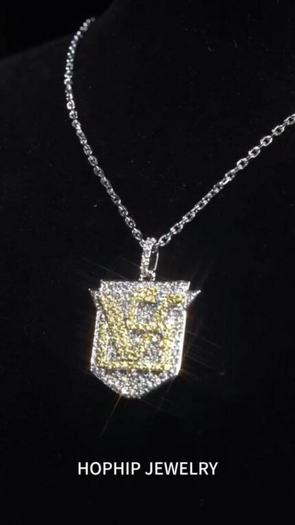 Sliver/Gold Luxury Custom Moissanite Diamond Pendant